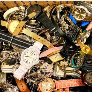 MYSTERY BUNDLE - 100+ Vintage To Now Watch Lot Unsearched & Untested